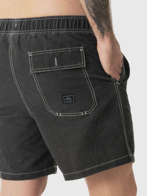 Traje Kivül Hombre De Baño Waka Reciclado KV009 Gris-4