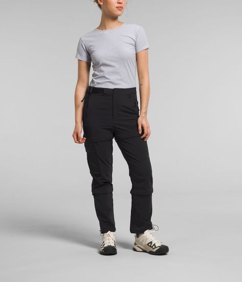 Pantalon The North Face Mujer Trekking Bridgeway Zip Off Negro-0