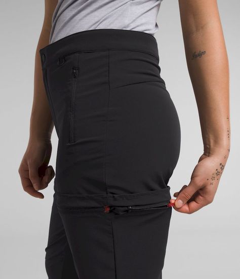 Pantalon The North Face Mujer Trekking Bridgeway Zip Off Negro-1