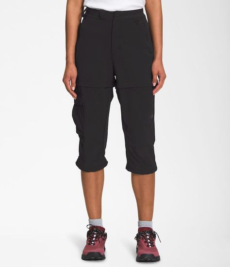 Pantalon The North Face Mujer Trekking Bridgeway Zip Off Negro-3