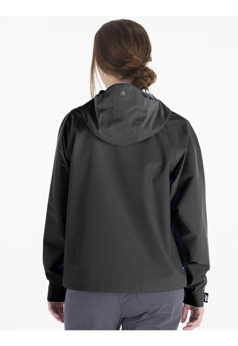 Chaqueta Marmot Mujer Impermeable Cascade Negro-2