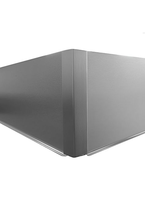 Zócalo de PVC 150mm Aluminio 3 mts DVP-0