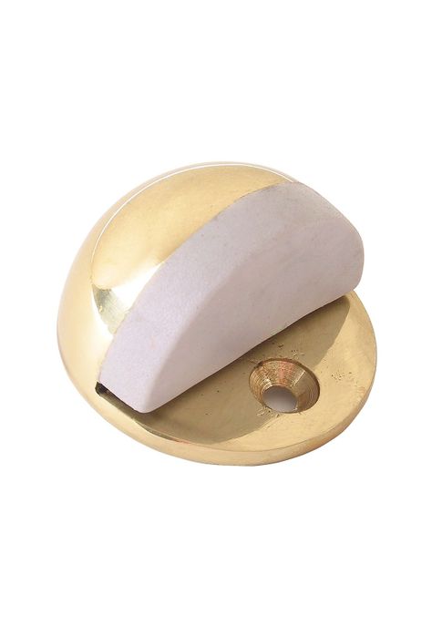 Tope de Puerta Medialuna Metálico Dorado 25 un DVP-0