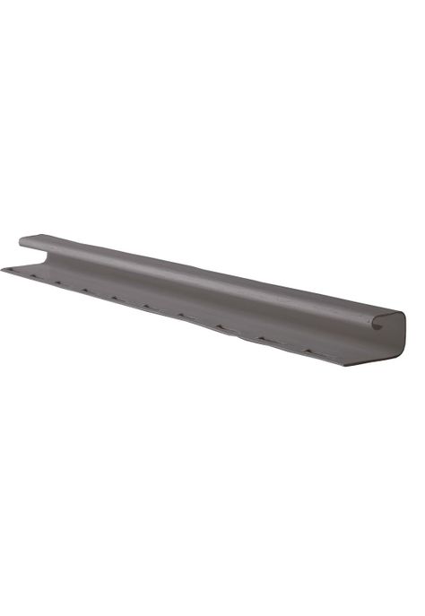 Perfil J Siding Pvc 1/2'' Rigido Antracita 3,8mts Dvp-1