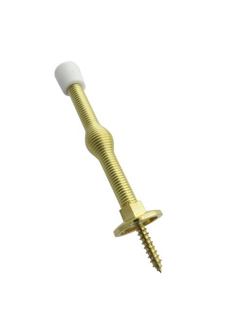 Tope de Puerta Recto Flexible 7,5cm Metálico Dorado 25un DVP-0