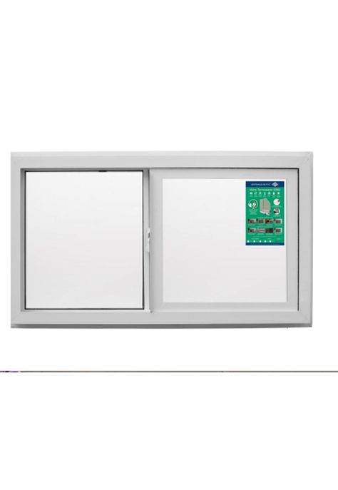 Ventana Termopanel PVC Corredera Blanca 121x100cm DVP-0