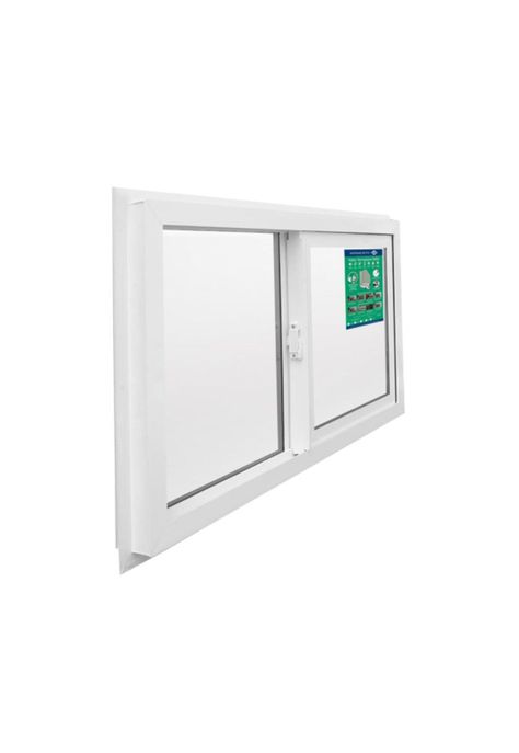 Ventana Termopanel PVC Corredera Blanca 121x100cm DVP-1