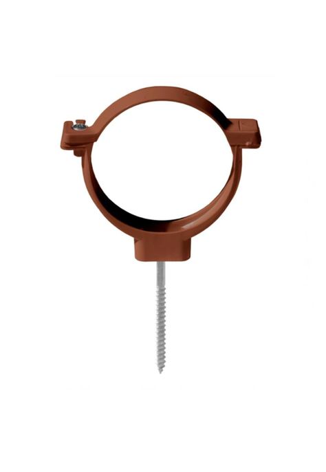 Clip Abrazadera para Tubo Bajada 80mm Café DVP-0