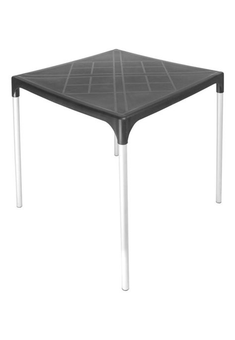 Mesa Plástica Exterior 75x70x70cm Negra DVP-0