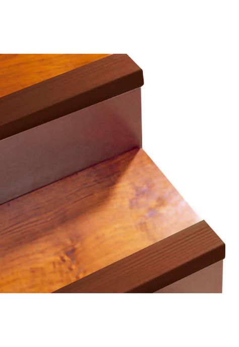 Nariz de Grada Escalera PVC 37x37mm 3mts Café DVP-0