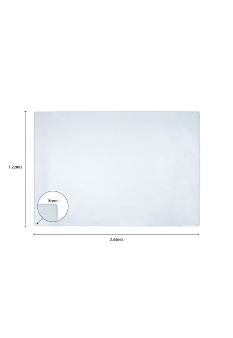 Plancha Acrílico Transparente 1,22mts x 2,44mts x 8mm DVP-1