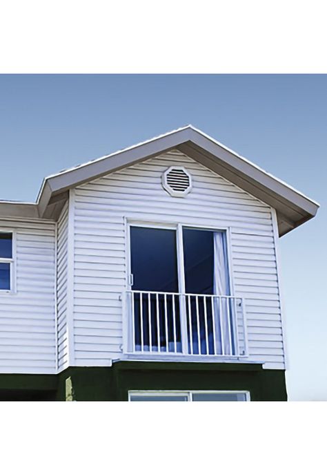 Celosía PVC Octagonal Cumbrera Exterior 18'' Blanca DVP-1