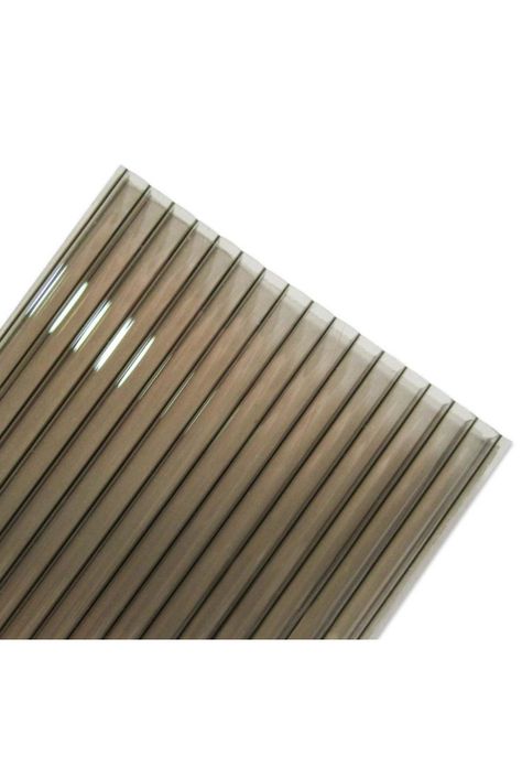 Policarbonato Alveolar 6mm 2 Caras UV Bronce 2,1x5,8mts DVP-2
