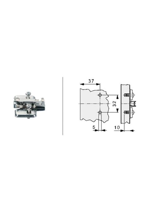 Base Bisagra Cruz Nexis DVP-0