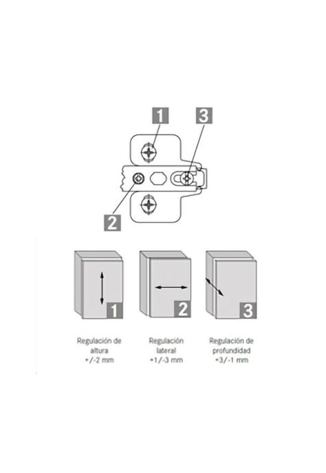 Base Bisagra Cruz Nexis DVP-1