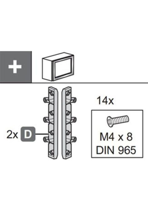 Set Adaptador Pta Alum20x20 Free Lift Hk-1