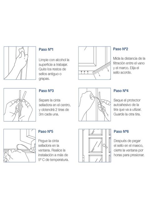 Cinta Aislante Adhesiva Tipo D Puerta Ventana 6mts Café DVP-2