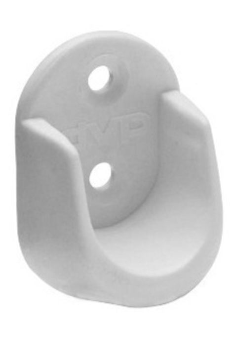 Soporte Barra Oval Plástico Blanco Bolsa 50 Un-0
