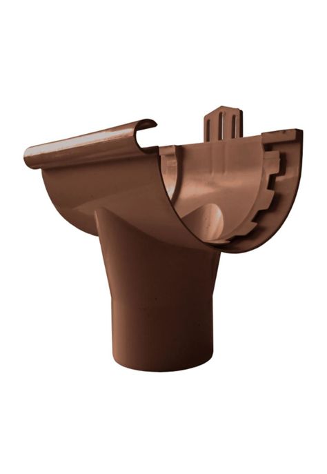 Tee para Canaleta Agua Lluvia 110mm Café DVP-0