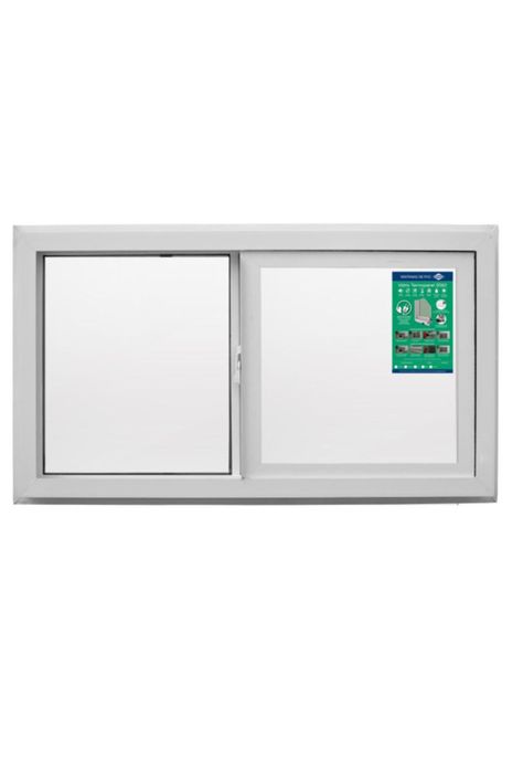 Ventana Termopanel PVC Corredera Blanca 140x120cm DVP-0