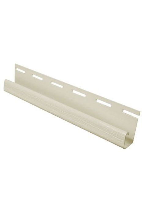 Perfil J Siding Pvc 1/2'' Rigido Beige 3,8mts Dvp-0