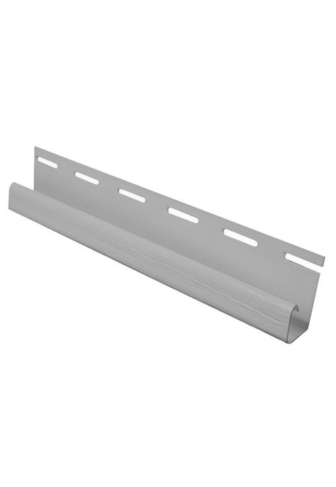 Perfil J Siding PVC 1/2'' Rígido Gris 3,8mts DVP-0