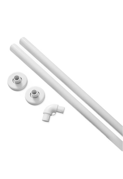 Barra Cortiña de Baño Microcontrol 75x75 cm Blanco DVP-1
