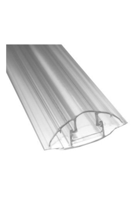 Perfil Conector H-Clip Planchas 4-10mm 3mts Transparente Dvp-0