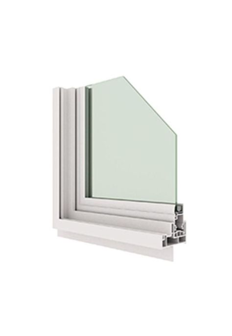 Ventana Vidrio Simple PVC Corredera Blanca 140x120cm DVP-2