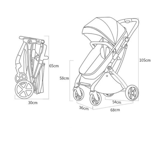 Coche de paseo 2 en 1 para bebé ( No incluye silla de nido)-5