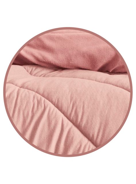Plumón Altenburg Blend Malha Tweed Rosa Channel 2 Plazas-4