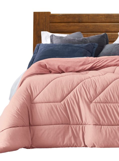 Plumón Altenburg Blend Malha Tweed Rosa Channel 2 Plazas-2