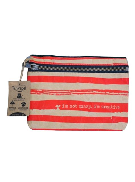 Estuche Papel Reciclado Crazy Rojo -1