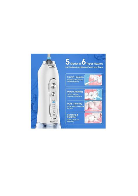 Limpiador De Dientes BLANCO Portatil Usb Recargable, Water Flosser-1