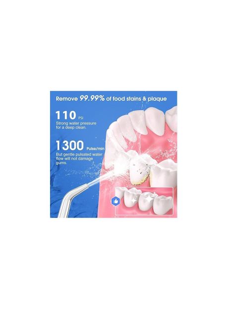 Limpiador De Dientes BLANCO Portatil Usb Recargable, Water Flosser-2