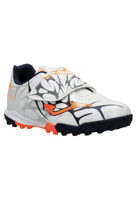 Zapatilla Futbol Turf Kids Supercopa Jr Blanco Naranjo Joma-1