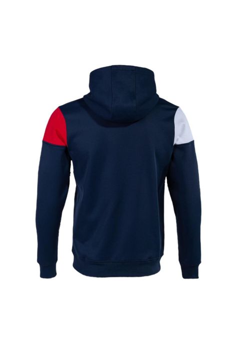 Polerón Hoodie Hombre Crew V Zip Up Azul Joma-1