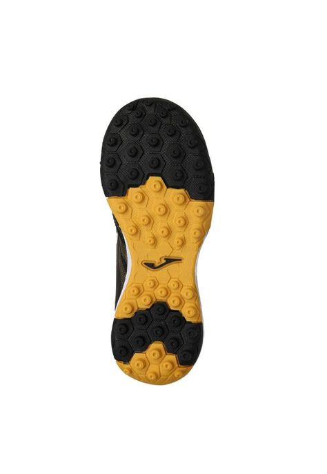 Zapatilla Fútbol Turf Kids Powerful Negro Gold Joma-3
