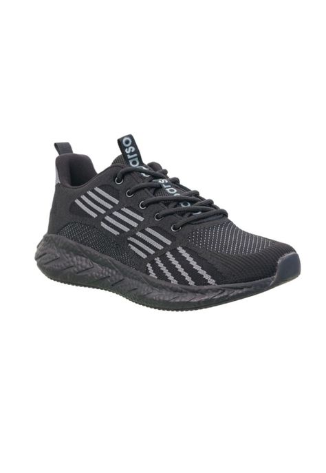 Zapatilla Respirable Hombre Macfly II Negra Aparso-0