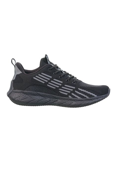 Zapatilla Respirable Hombre Macfly II Negra Aparso-1
