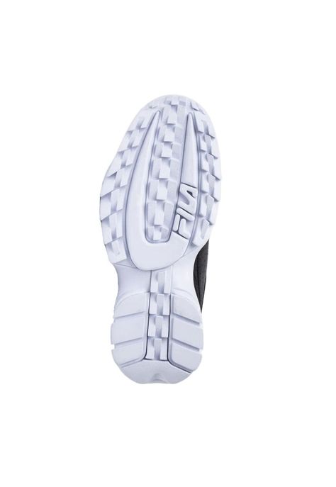 Zapatilla Mujer Disruptor II Premium Negro Blanco Fila-3