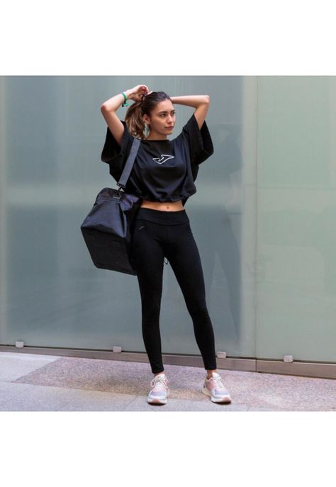Calza Deportiva Mujer Street Negra Joma-3