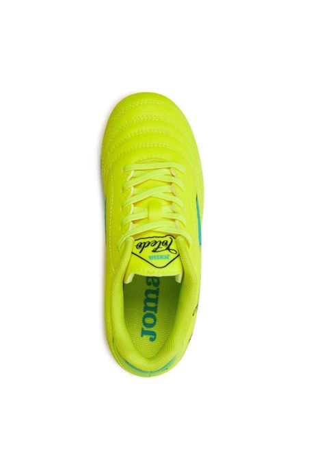 Zapatilla Fútbol HG Kids Toledo Amarillo Fluor Joma-2
