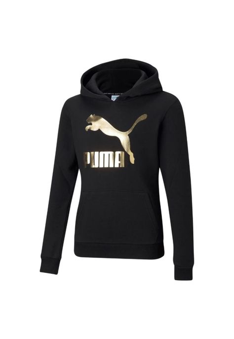 Polerón Mujer Classics Negro Oro Puma-0