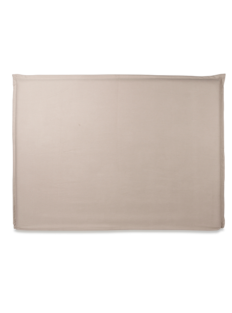 RESPALDO DE CAMA - 2 PLAZAS - CON FUNDA LAVABLE - MODELO PESTAÑA - LINO BAHIA BEIGE-2
