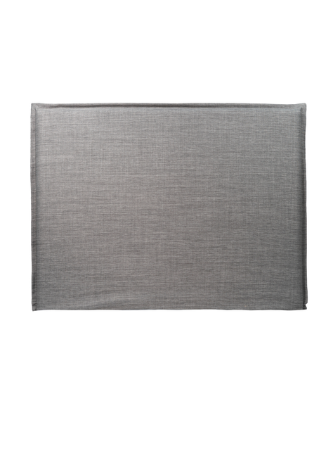 RESPALDO DE CAMA - 1.5 PLAZAS -CON FUNDA LAVABLE - MODELO PESTAÑA - LINO TUCUMÁN GRIS-2