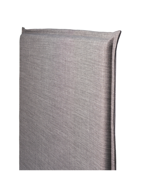 RESPALDO DE CAMA - 1.5 PLAZAS -CON FUNDA LAVABLE - MODELO PESTAÑA - LINO TUCUMÁN GRIS-1