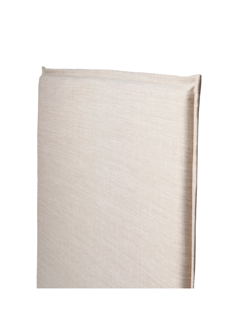 RESPALDO DE CAMA - 1.5 PLAZAS - CON FUNDA LAVABLE - MODELO PESTAÑA - LINO TUCUMÁN ARENA -1