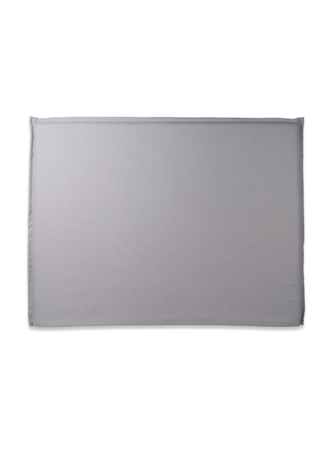RESPALDO DE CAMA - 1.5 PLAZAS - CON FUNDA LAVABLE - MODELO PESTAÑA - LINO KAL GRIS-2