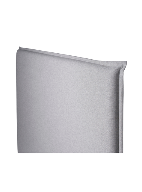 RESPALDO DE CAMA - 1.5 PLAZAS - CON FUNDA LAVABLE - MODELO PESTAÑA - LINO KAL GRIS-1
